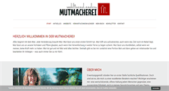 Desktop Screenshot of mutmacherei.de