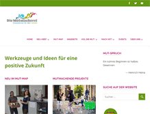 Tablet Screenshot of mutmacherei.net